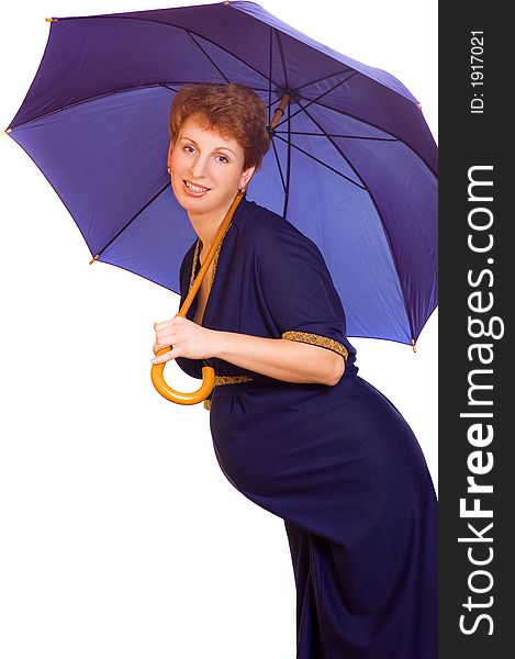 Picture of a Pregnant woman with umbrella