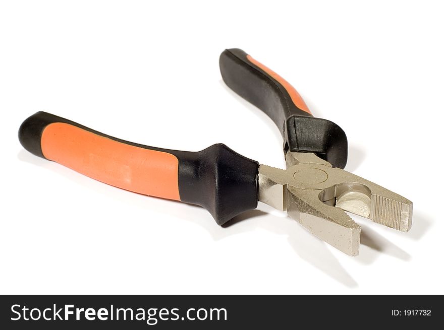 Series object on white: isolated -tools -pliers