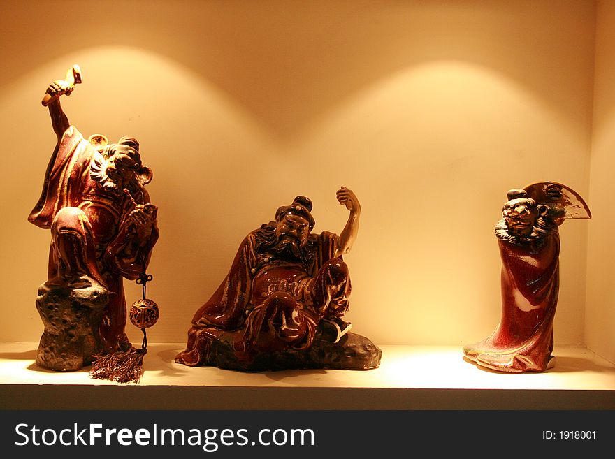 Three characters of china ancient myth. Three characters of china ancient myth