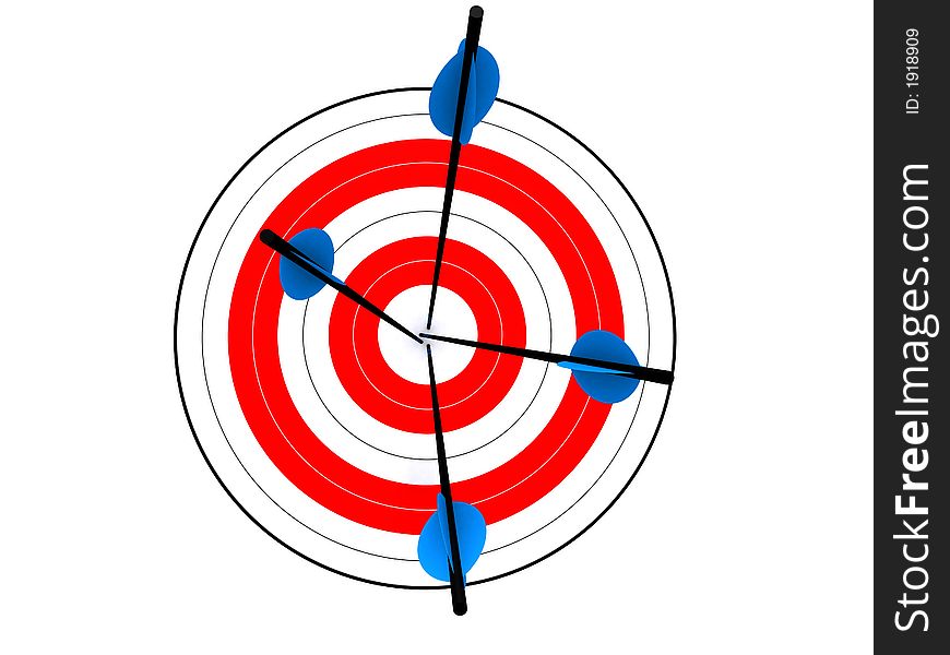 3d rendered illustration of a target