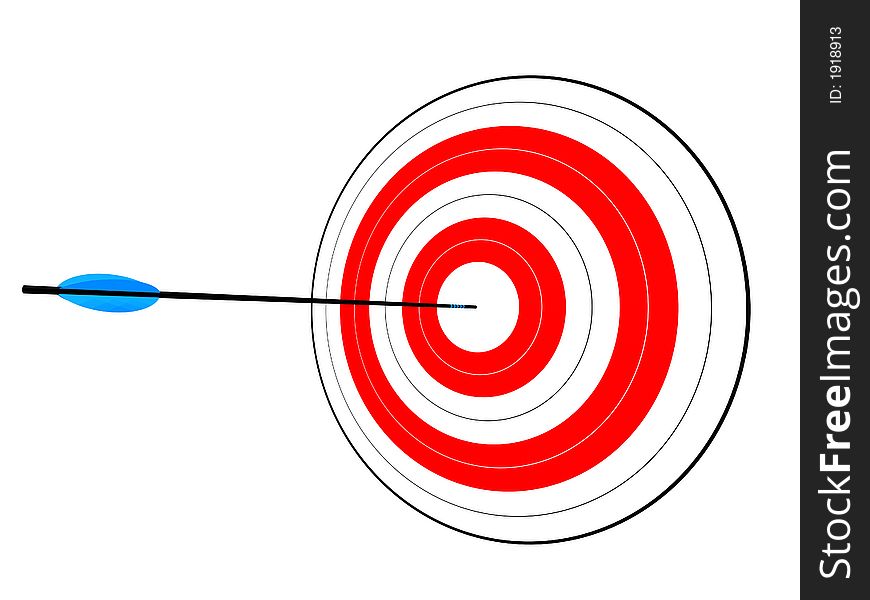 3d rendered illustration of a target