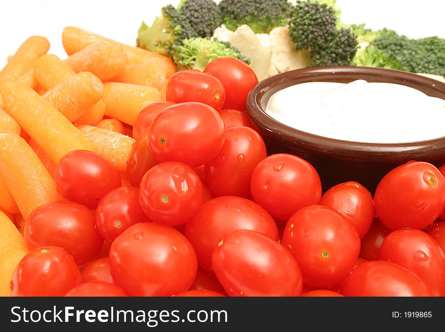 Shot of assorted veggies upclose