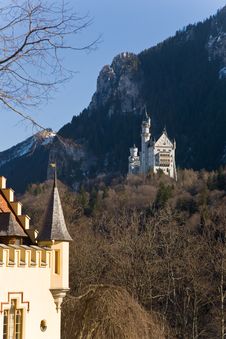 Neuschwanstein Castle. Royalty Free Stock Images Neuschwanstein Castle. Royalty Free Stock Images