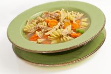 Homemade Chicken Noodle Soup Royalty Free Stock Photo