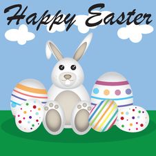 Easter Bunny Happy Easter Stock Images