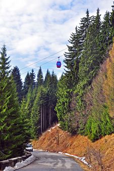 Twin Chair Lift Royalty Free Stock Photos