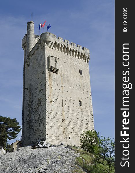 Philippe Le Bel tower in Villeneuve lez Avignon in France. Philippe Le Bel tower in Villeneuve lez Avignon in France
