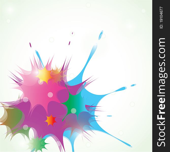 Abstract colorful splash background. Abstract colorful splash background