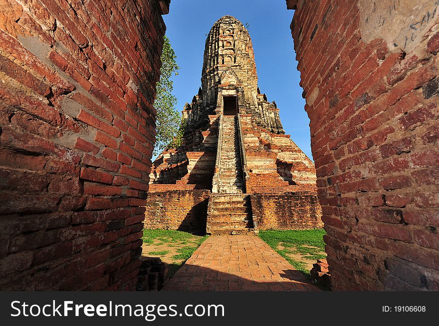 Wat chaiwattanaram in ayutthaya, thailand