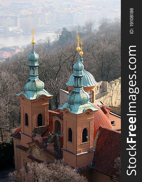 Prague. An old church on the Mala Strana. Prague. An old church on the Mala Strana