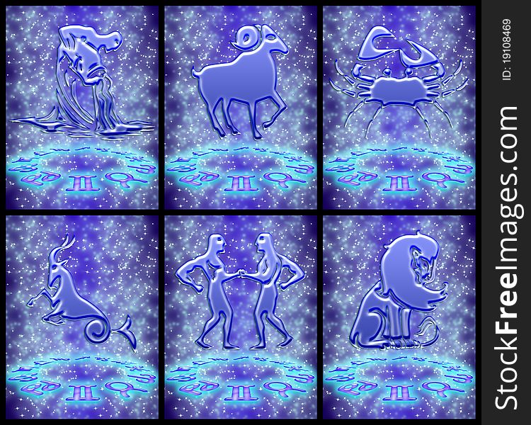 Zodiac Sign Set (01)