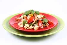 Vegetable And Farfalle Salad Stock Photo Vegetable And Farfalle Salad Stock Photo