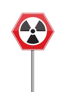 Warning Nuclear Royalty Free Stock Image