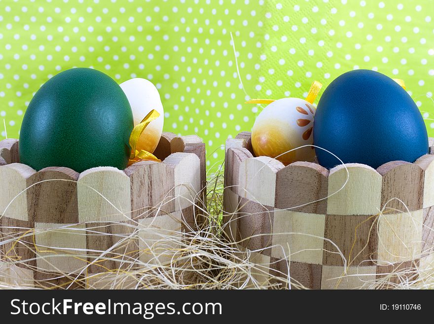 Holidays image: decoration with colour easter egg