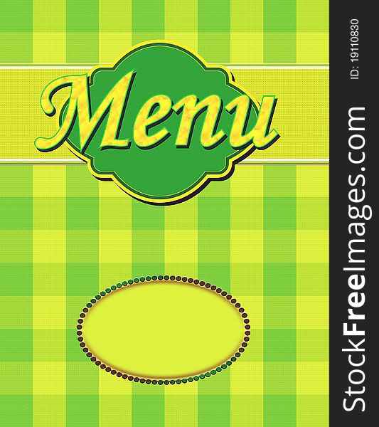Decorative Restaurant Menu cover page