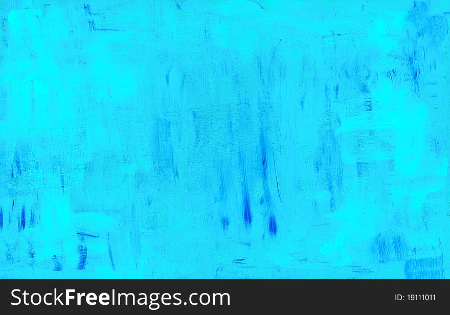 Blue abstract acryl painting background