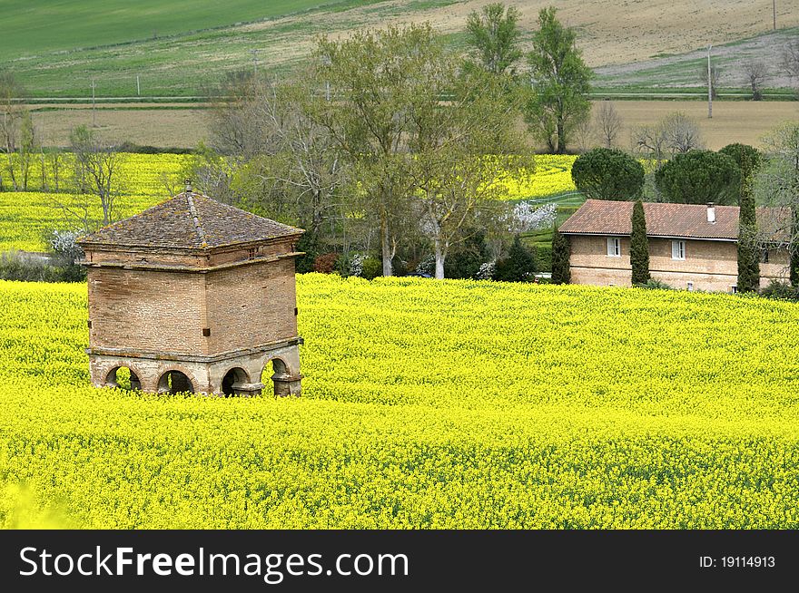 Old pigeon house in south west France, near Toulouse. Old pigeon house in south west France, near Toulouse