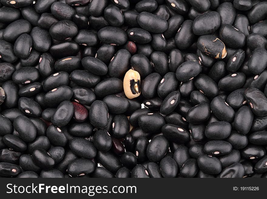Black kidney beans background. A series of food backgrounds