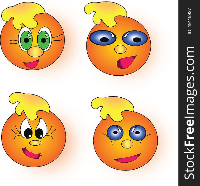 Orange Smileys