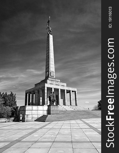 Slavin memorial monument and graveyard in Bratislava, Slovakia, for Soviet soldiers.