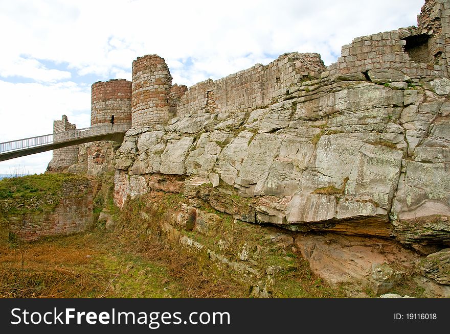 The castle at beeston in cheshire 
in england. The castle at beeston in cheshire 
in england
