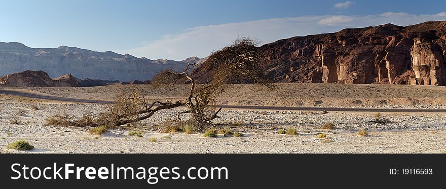 Panoramic view of Timna park, Eilat, Israel