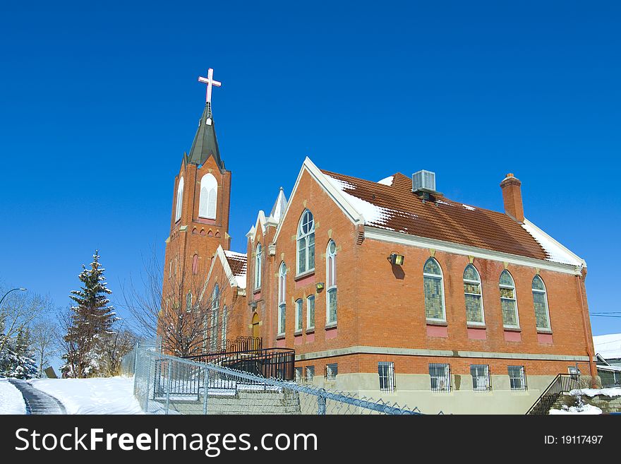 A Trditional catholic church from the early 50's. A Trditional catholic church from the early 50's