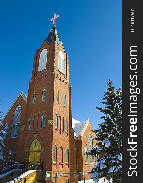 A Traditional catholic church from the early 1950's. A Traditional catholic church from the early 1950's