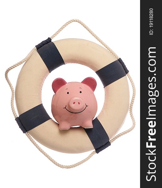 Piggybank With Safety Life Ring