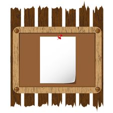Empty Paper For Notice Royalty Free Stock Photography Empty Paper For Notice Royalty Free Stock Photography