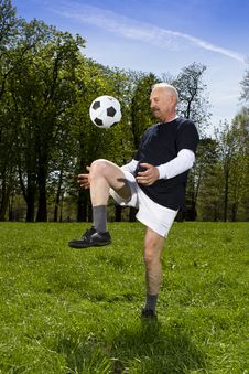 Senior Football Player Royalty Free Stock Photography Senior Football Player Royalty Free Stock Photography