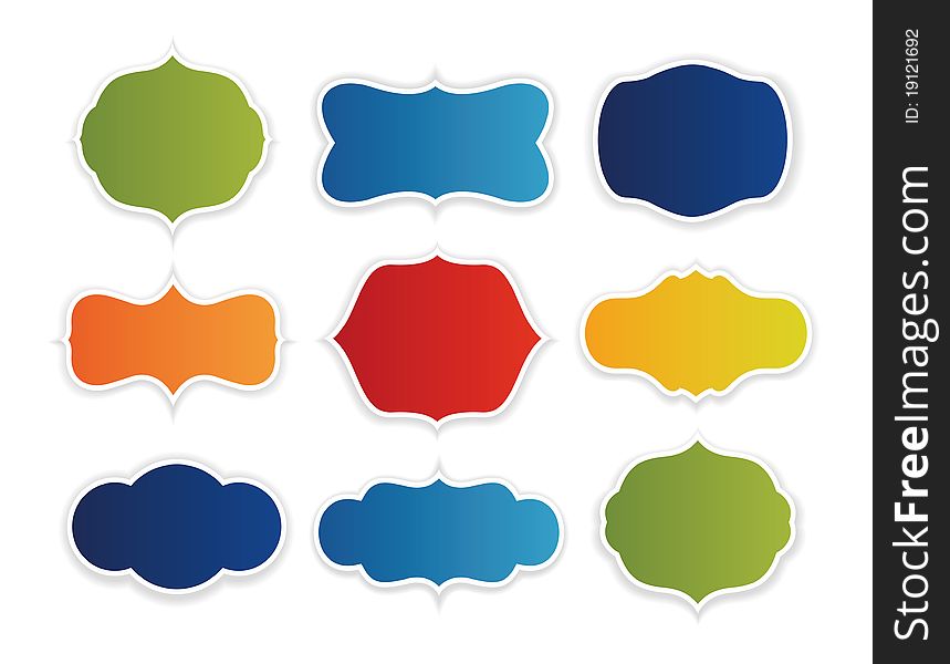 Vector illustration of bubbles for speech