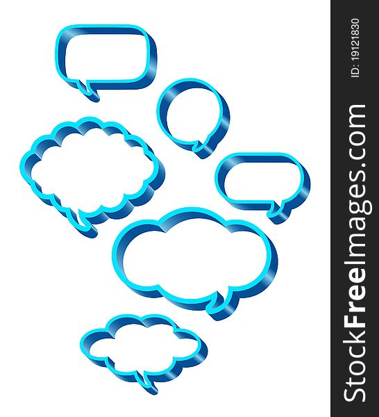 Vector illustration of Dialog clouds. Vector illustration of Dialog clouds.