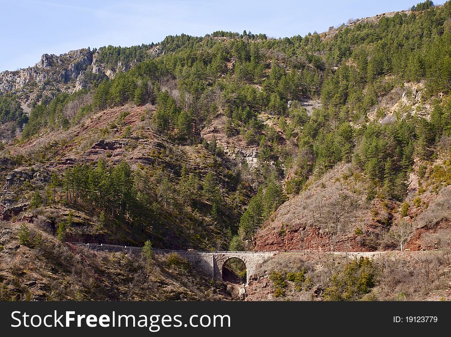 Site of the gorges of Daluis, department of the maritime Alps, France. Site of the gorges of Daluis, department of the maritime Alps, France