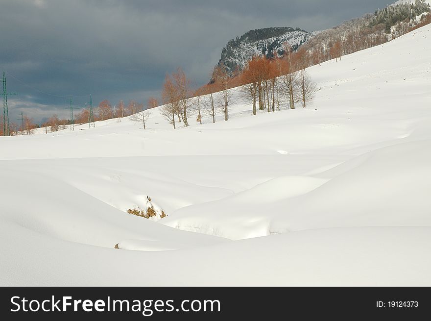 Winter mountains, Creasta Cocosului, Romania