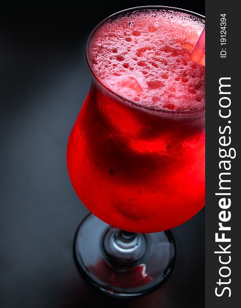 Backlit Red Cocktail