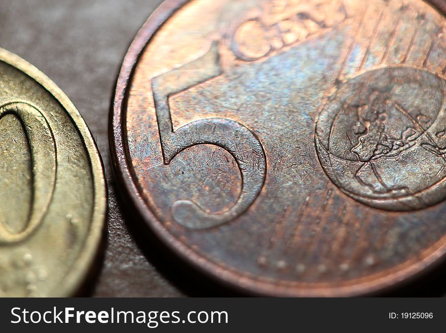 An 5 cent euro coin