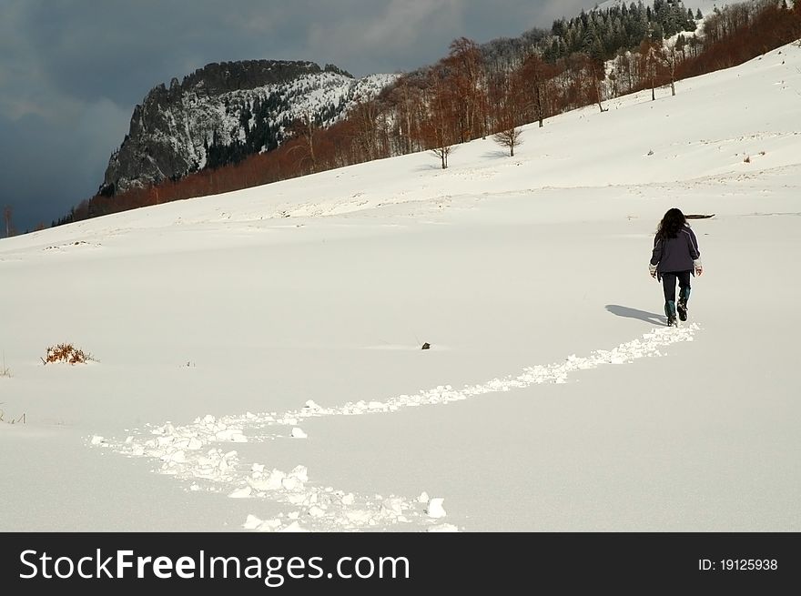 Winter mountains, Creasta Cocosului, Romania