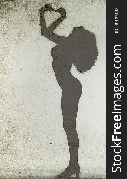 Silhouette Of A Nude Woman