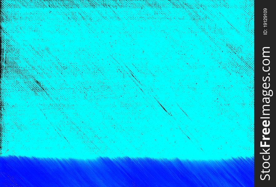 Hand-painted oil on canvas and computer post processed abstract background in blue and cyan tones like sea and sky. Grunge style. Hand-painted oil on canvas and computer post processed abstract background in blue and cyan tones like sea and sky. Grunge style.