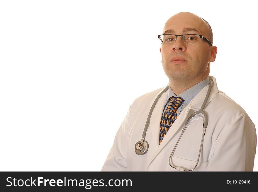 Hospital Doctor on white background