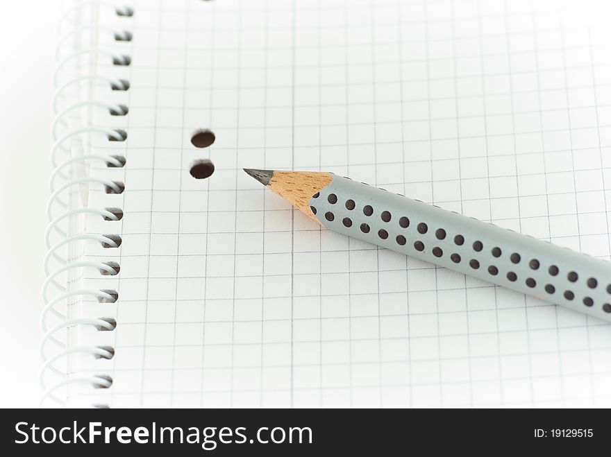 Notepad with a pencil for messages