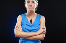 Portrait Of An Elegant Young Sporty Woman Beauty Royalty Free Stock Photos Portrait Of An Elegant Young Sporty Woman Beauty Royalty Free Stock Photos