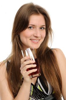 Young Woman With Glass Of Water Stock Photography Young Woman With Glass Of Water Stock Photography