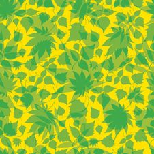 Seamless Green Floral Pattern With Leafs Stock Photos Seamless Green Floral Pattern With Leafs Stock Photos