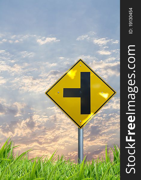 Prairie Green Traffic Sign Grass Yellow Free Stock Images And Photos 19130454