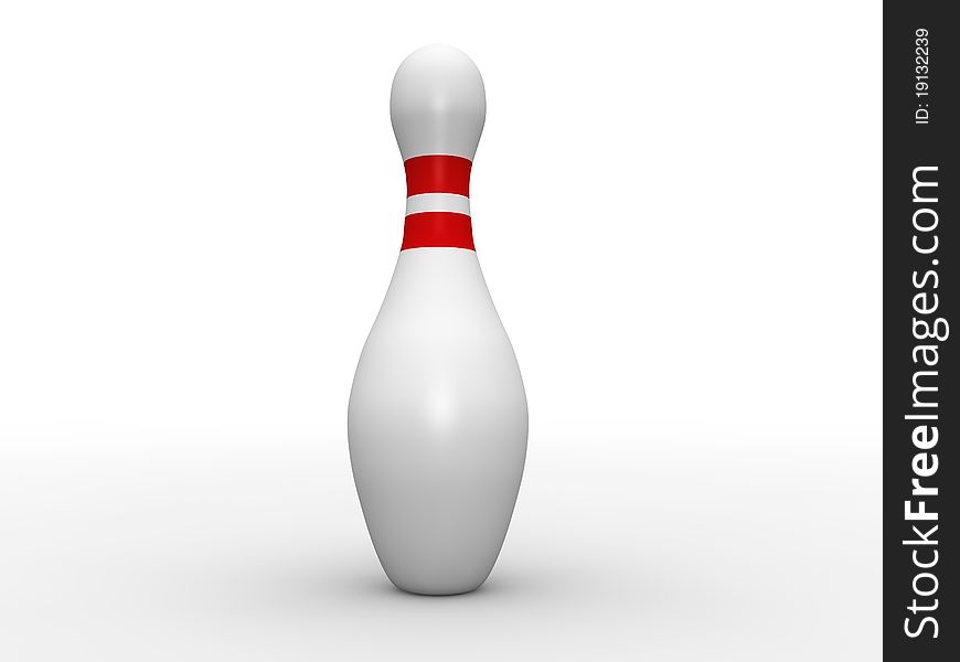 Bowling concept in 3D style