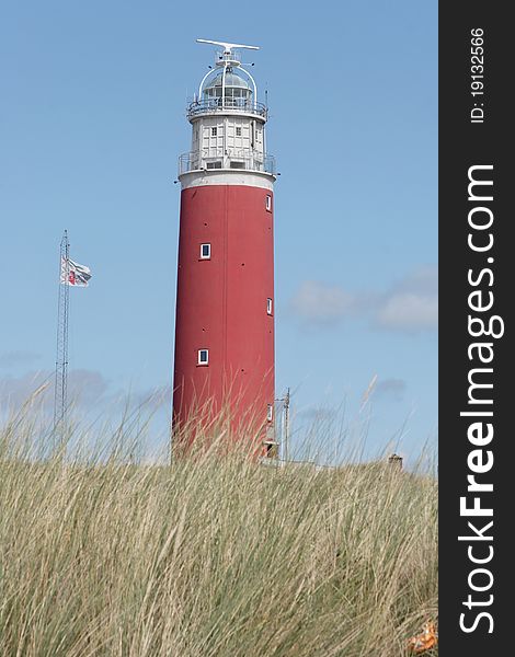 Leuchtturm auf Texel - Lighthouse at Tessel. Leuchtturm auf Texel - Lighthouse at Tessel