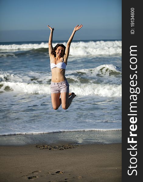 Woman At Beach