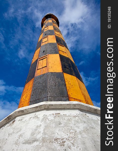 Lighthouse at Caya Coco island. Cuba